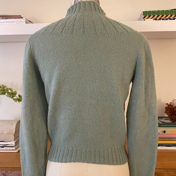 MINT GREEN VINTAGE SWEATER - Picture 2 of 5